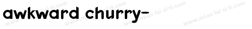 awkward churry字体转换